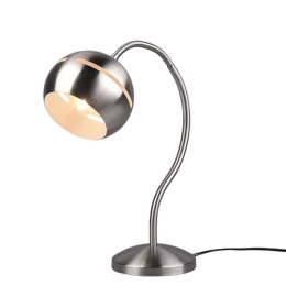 Φωτιστικό Επιτραπέζιο Fletcher 593300107 1xE14 10W 15x42,5cm Nickel Mat Trio Lighting Μέταλλο