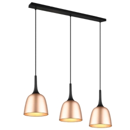 Φωτιστικό Οροφής - Ράγα Chiron 310800308 3xE27 40W 90x20x150cm Brass Mat Trio Lighting Αλουμίνιο
