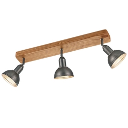 Φωτιστικό Οροφής - Σποτ Delhi 803400367 58x11x20cm 3xE14 40W Nickel-Natural Trio Lighting