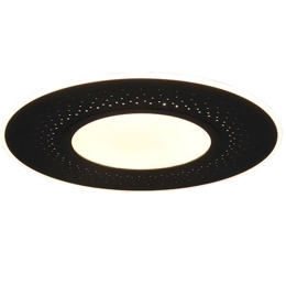 Φωτιστικό Οροφής - Πλαφονιέρα Verus 626919332 40W Led Φ70cm 7,2cm Black Mat Trio Lighting Μέταλλο