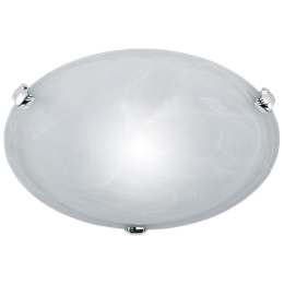Φωτιστικό Οροφής - Πλαφονιέρα Adrian 6105011-01 1xE27 40W Φ30cm 9cm Nickel Mat Trio Lighting Μέταλλο
