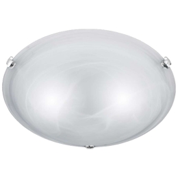 Φωτιστικό Οροφής - Πλαφονιέρα Adrian 6105021-01 2xE27 40W Φ40cm 10cm Nickel Mat Trio Lighting Μέταλλο