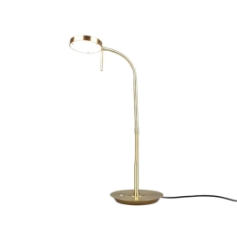 Φωτιστικό Επιτραπέζιο Monza 523310108 12W Led 19x46x57cm Brass Mat Trio Lighting Μέταλλο