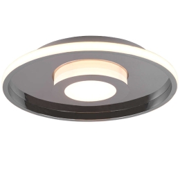 Φωτιστικό Οροφής - Πλαφονιέρα Ascari 680819306 35W Led Φ40cm 6,8cm Chrome Trio Lighting Μέταλλο