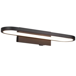 Φωτιστικό Τοίχου - Απλίκα Gianni 283770132 17W Led 40x17,5x14,8cm Black Mat Trio Lighting Μέταλλο