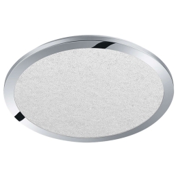 Φωτιστικό Οροφής - Πλαφονιέρα Cinzia 686412406 20W Led Φ40cm 3cm Chrome Trio Lighting Πλαστικό