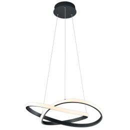 Φωτιστικό Οροφής Course R32051132 1xLed 27W Φ60cm 150cm Black Mat RL Lighting Μέταλλο