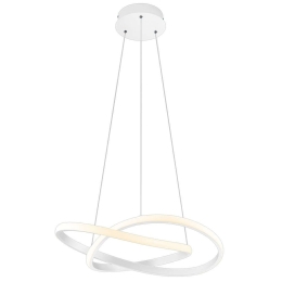 Φωτιστικό Οροφής Course R32051131 1xLed 27W Φ60cm 150cm White Mat RL Lighting Μέταλλο