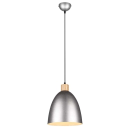Φωτιστικό Οροφής Jagger R30681067 1xE27 40W Φ25cm 150cm Nickel Antique RL Lighting Μέταλλο