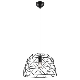 Φωτιστικό Οροφής Haval R30719032 1xE27 25W Φ38cm 150cm Black Mat RL Lighting Μέταλλο