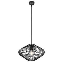 Φωτιστικό Οροφής Cobain R30831032 1xE27 40W Φ38cm 150cm Black Mat RL Lighting Μέταλλο