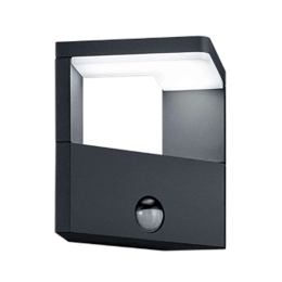 Φωτιστικό Τοίχου - Απλίκα Ganges 221769142 9W Led 17x15cm Με Αισθητήρα Anthracite Trio Lighting