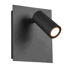 Φωτιστικό Τοίχου - Απλίκα Tunga 222960142 1x3,5W Led 13x16cm Anthracite Trio Lighting