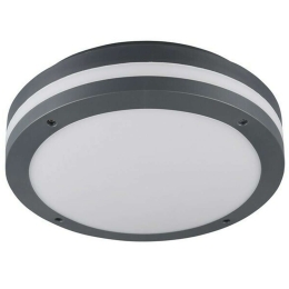 Φωτιστικό Οροφής - Πλαφονιέρα Piave 676960142 1x12W Led Φ30cm 9cm Με Αισθητήρα Anthracite Trio Light Πλαστικό