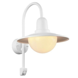 Φωτιστικό Τοίχου - Απλίκα Norman 207269131 1xE27 40W 38x30x45cm Με Αισθητήρα White Mat Trio Lighting