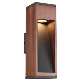 Φωτιστικό Τοίχου - Απλίκα Canning 209660130 1xGU10 5W 12x10x30cm Natural Wood Trio Lighting