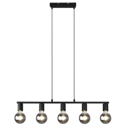 Φωτιστικό Οροφής Vannes R30185032 5xE27 40W 8x82x150cm Black Mat RL Lighting Μέταλλο