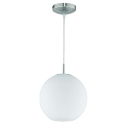 Φωτιστικό Οροφής Moon R30152507 1xE27 60W Φ25 150cm Nickel Mat RL Lighting Μέταλλο,Γυαλί