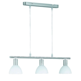 Φωτιστικό Οροφής Dallas R335110307 3xE14 40W 11x61x120cm Nickel Mat RL Lighting Μέταλλο,Γυαλί