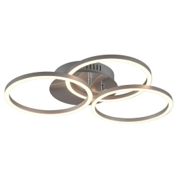 Φωτιστικό Οροφής - Πλαφονιέρα Circle R62823107 27W Led 43x9cm Nickel Mat RL Lighting Μέταλλο