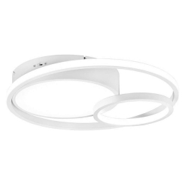 Φωτιστικό Οροφής - Πλαφονιέρα Vuelta R62233131 28W Led Φ48cm 9cm White Mat RL Lighting Μέταλλο