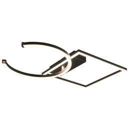 Φωτιστικό Οροφής - Πλαφονιέρα Pivot R62162132 23,5W Led 54x42x7cm Black Mat RL Lighting Μέταλλο