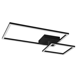 Φωτιστικό Οροφής - Πλαφονιέρα Padella R62642132 25W Led 37x63x7cm Black Mat RL Lighting Μέταλλο