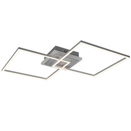 Φωτιστικό Οροφής - Πλαφονιέρα Arribo R62843187 2x29W & 1x6,5W Led 61x61x8cm Titanium RL Lighting Μέταλλο