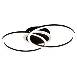 Φωτιστικό Οροφής - Πλαφονιέρα Venida R62783132 25W Led 30x50x7cm Black Mat RL Lighting Μέταλλο