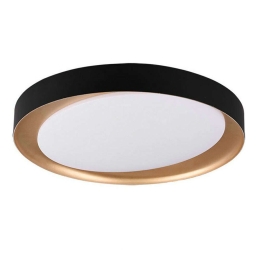 Φωτιστικό Οροφής - Πλαφονιέρα Zeta R62712402 24W Led Φ48cm 7cm Black RL Lighting Πλαστικό