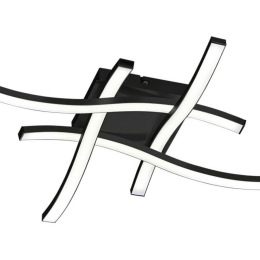 Φωτιστικό Οροφής - Πλαφονιέρα Route R62474132 4x5W Led 46x46x7cm 3000K Black RL Lighting Μέταλλο
