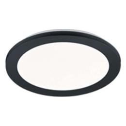 Φωτιστικό Οροφής - Πλαφονιέρα Camillus R62922432 24W Led Φ40cm 3cm Black Mat RL Lighting Πλαστικό