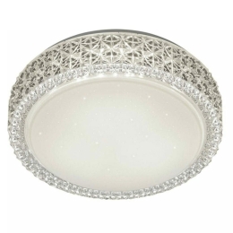 Φωτιστικό Οροφής - Πλαφονιέρα Pegasus R62421100 12W Led Φ28cm 8cm Starlight Effect White RL Lighting Acrylic