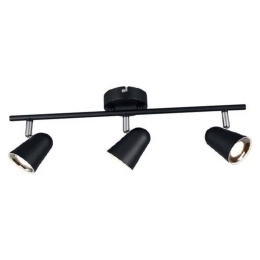 Φωτιστικό Οροφής - Σποτ Toulouse R82123132 3x3,5W Led 9x48x17cm Black Mat RL Lighting