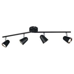 Φωτιστικό Οροφής - Σποτ Toulouse R82124132 4x3,5W Led 9x78x17cm Black Mat RL Lighting
