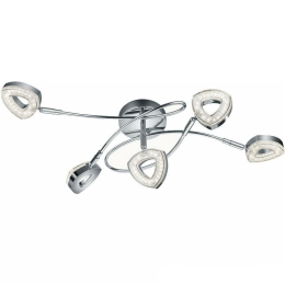 Φωτιστικό Οροφής - Σποτ Tours R62135106 5x4W Led 20x54x17cm Chrome RL Lighting