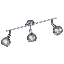 Φωτιστικό Οροφής - Σποτ Brest R80593006 3xE14 15W 9x58x20cm Chrome RL Lighting