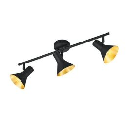 Φωτιστικό Οροφής - Σποτ Nina R80163002 3xE14 40W 11x58x21cm Black RL Lighting
