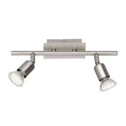 Φωτιστικό Οροφής - Σποτ Nimes R82942107 2xGU10 3W Led 5x30x16cm Nickel Mat RL Lighting Μέταλλο