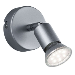 Φωτιστικό Οροφής - Σποτ Paris R80911087 1xGU10 35W Φ8cm 11cm Titanium RL Lighting Μέταλλο