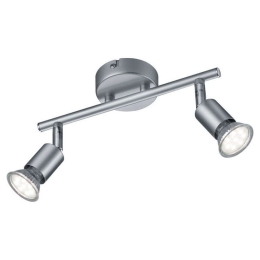 Φωτιστικό Οροφής - Σποτ Paris R80912087 2xGU10 35W 8x25x13cm Titanium RL Lighting Μέταλλο