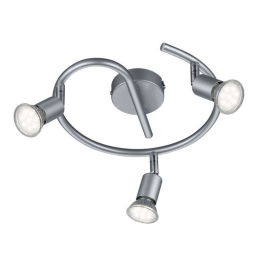 Φωτιστικό Οροφής - Σποτ Paris R80913987 3xGU10 35W Φ26cm 13cm Titanium RL Lighting Μέταλλο