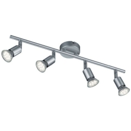 Φωτιστικό Οροφής - Σποτ Paris R80914087 4xGU10 35W 8x50x13cm Titanium RL Lighting Μέταλλο