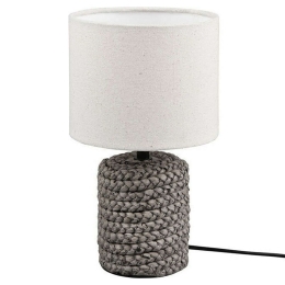 Φωτιστικό Επιτραπέζιο Mala R50941044 1xE14 40W Φ15cm 26cm Brown RL Lighting Κεραμικό,Ύφασμα