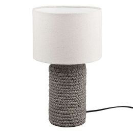 Φωτιστικό Επιτραπέζιο Mala R50941944 1xE27 60W Φ22cm 38cm Brown RL Lighting Κεραμικό,Ύφασμα