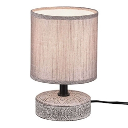 Φωτιστικό Επιτραπέζιο Marie R50980126 1xE14 28W Φ13cm 20cm Brown RL Lighting Κεραμικό,Ύφασμα