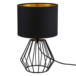 Φωτιστικό Επιτραπέζιο Chuck R50931002 1xE14 40W Φ20cm 34cm Black RL Lighting Μέταλλο