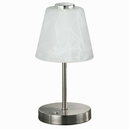 Φωτιστικό Επιτραπέζιο Emmy R52541907 3W Led Φ12cm 24cm Nickel Mat RL Lighting Μέταλλο,Γυαλί