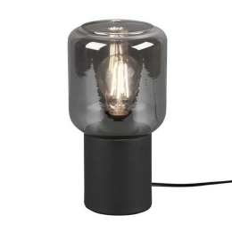 Φωτιστικό Επιτραπέζιο Nico R50591032 1xE27 40W Φ13cm 24cm Black Mat RL Lighting Μέταλλο,Γυαλί
