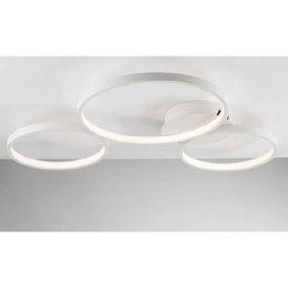 Φωτιστικό Οροφής - Πλαφονιέρα Fredy LED-FREDY-PL2 30W Led Φ52cm & Φ16cm 11,5cm White Luce Ambiente D Αλουμίνιο